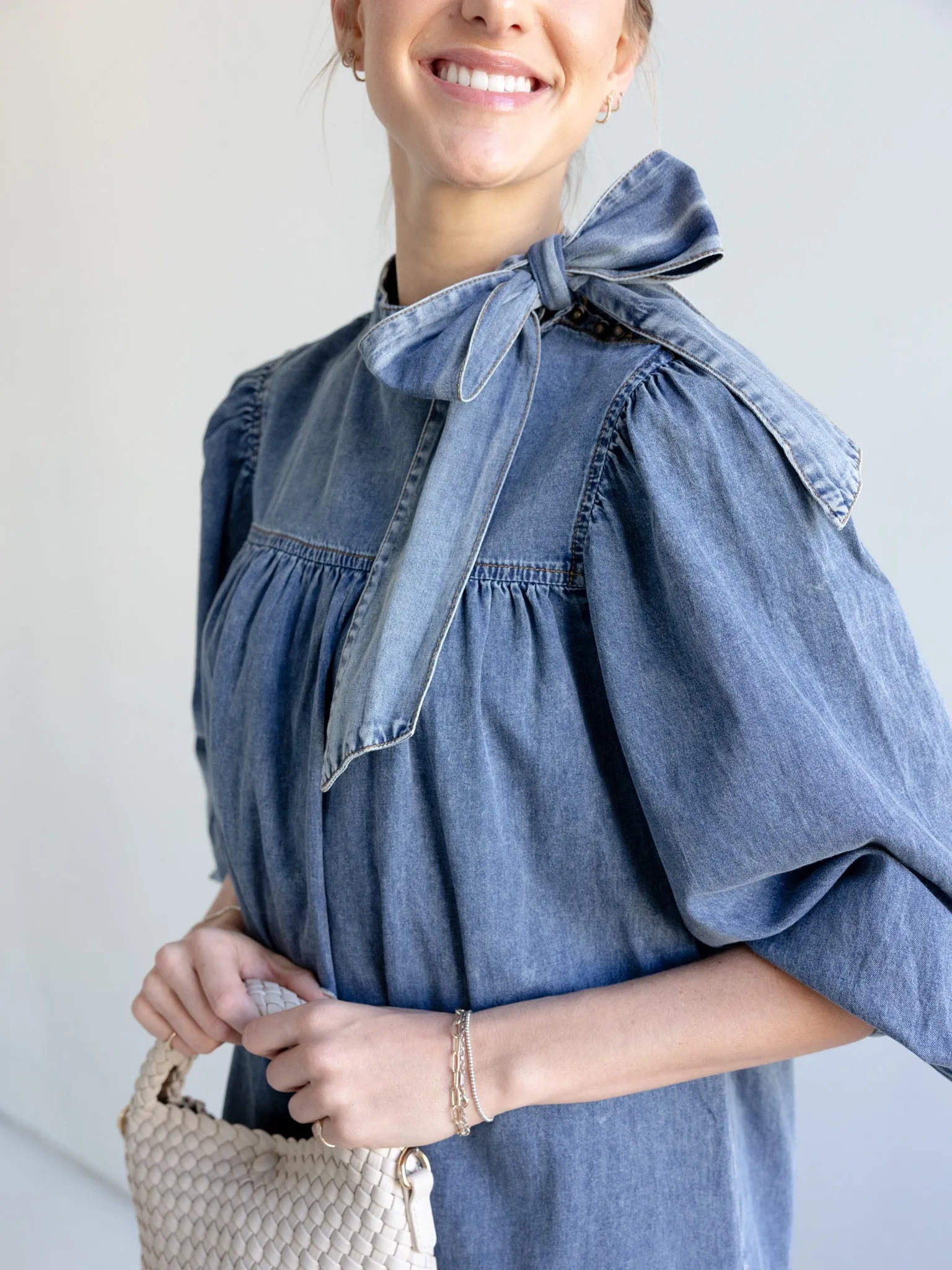 Kennedy Denim Mini Dress daily glam