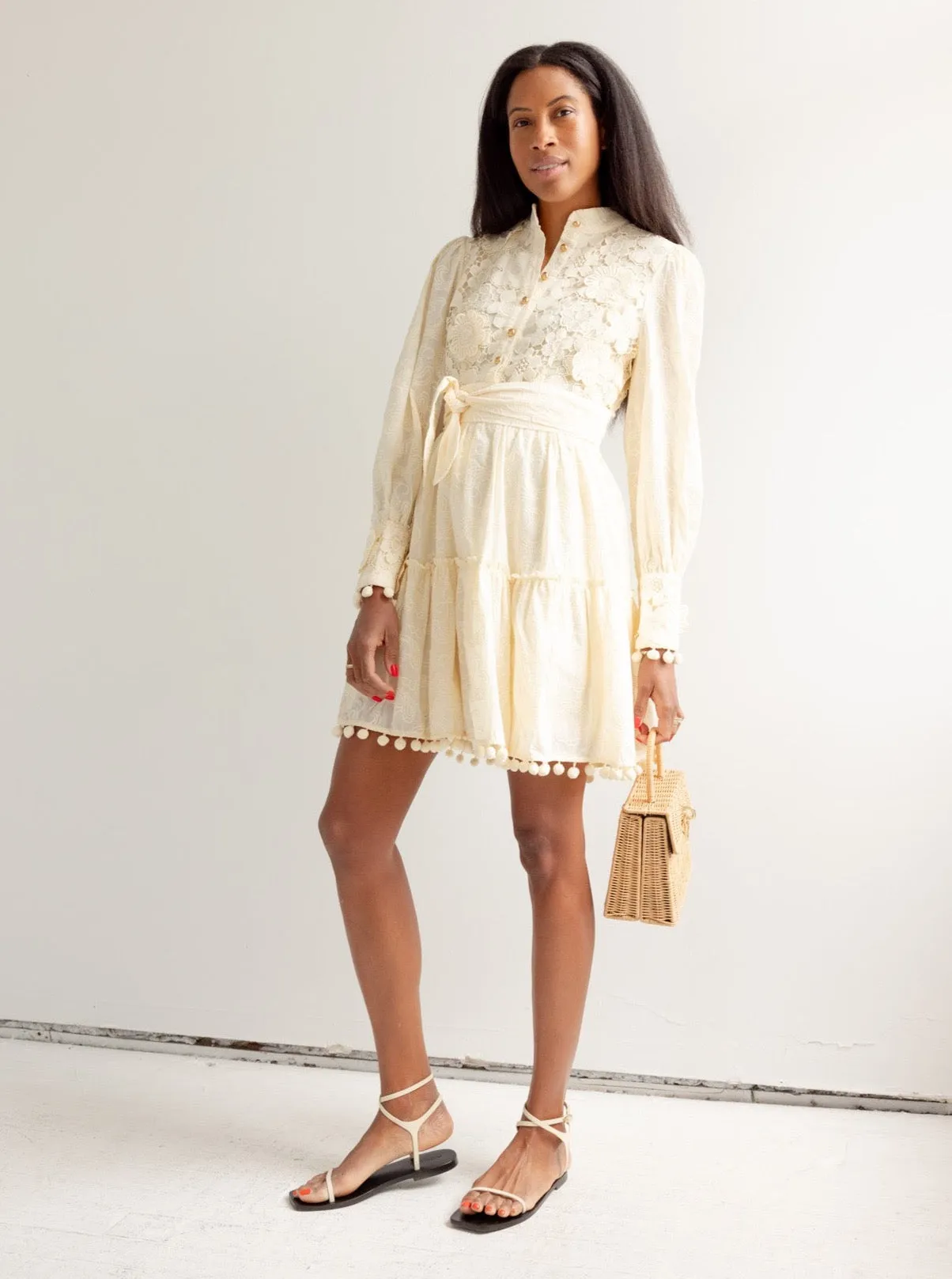 Kenzie Brocade Dress sunshine days