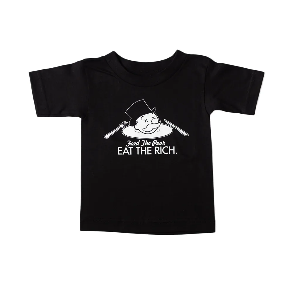 Kids True Eat The Rich T-Shirt Black summer vibes