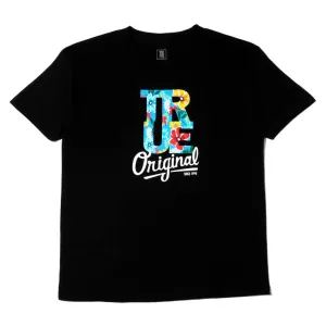 Kids True Floral T-Shirt Black soft gear
