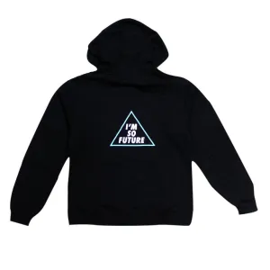 Kids True Future Hoodie Black In-out fit