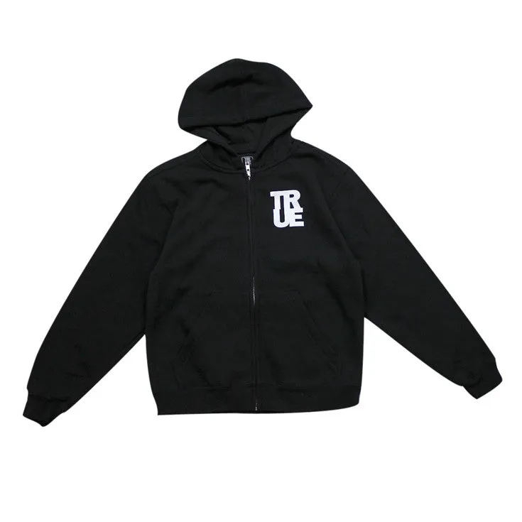 Kids True Future Hoodie Black Retro USA