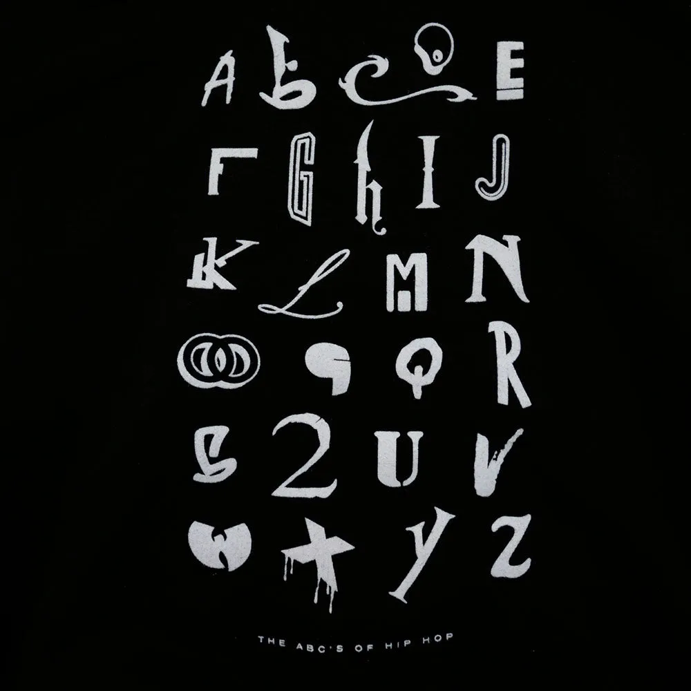 Kids True Hip Hop Alphabet Hoodie Black Indie taste