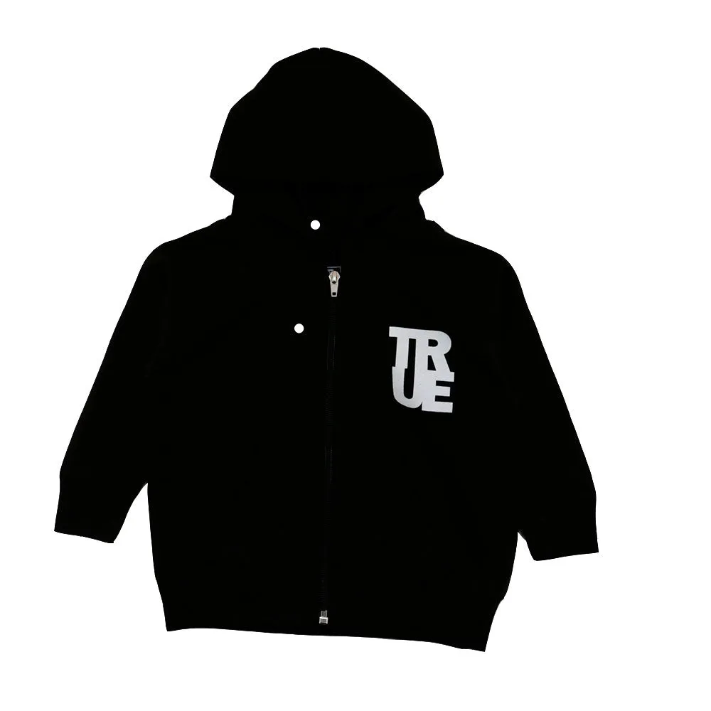 Kids True Hip Hop Alphabet Hoodie Black Nordic mood