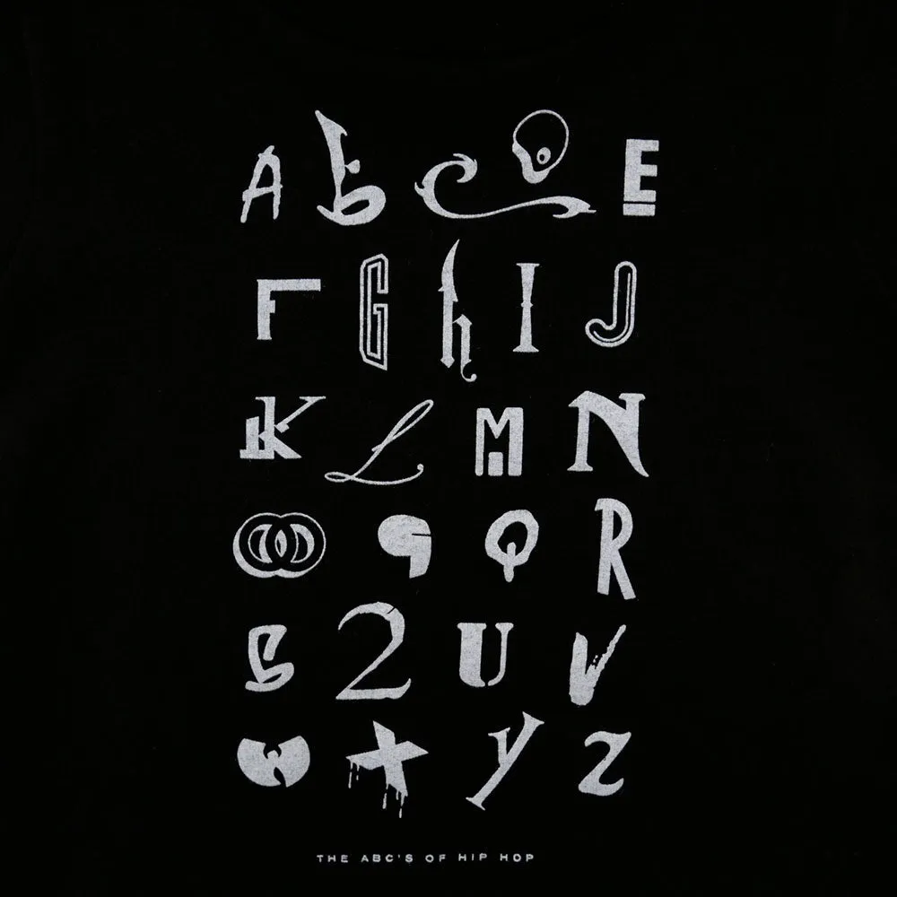 Kids True Hip Hop Alphabet T-Shirt Black care mood