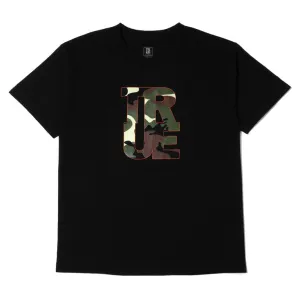 Kids True Logo Camo T-Shirt Black light move