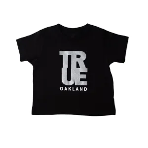 Kids True Logo Oakland T-Shirt Black style voice