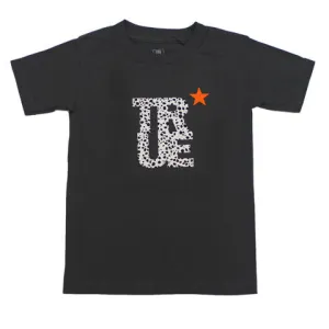 Kids True Logo Star T-Shirt Charcoal graphic trend