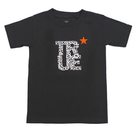 Kids True Logo Star T-Shirt Charcoal graphic trend
