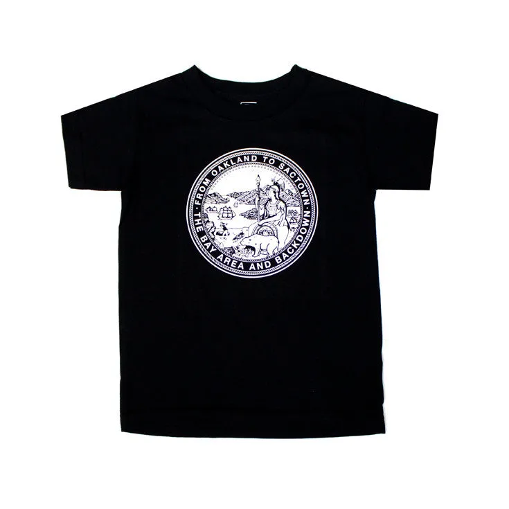 Kids True State Seal T-Shirt Black air layer
