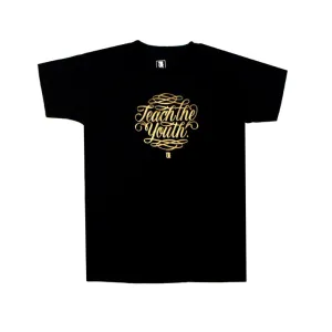 Kids True Teach The Youth T-Shirt Black cloud touch