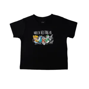 Kids True x F-word Wild Things T-Shirt Black casual shift