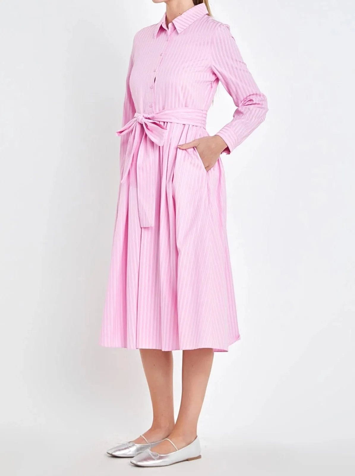 Kimberly Striped Dress feminine glow