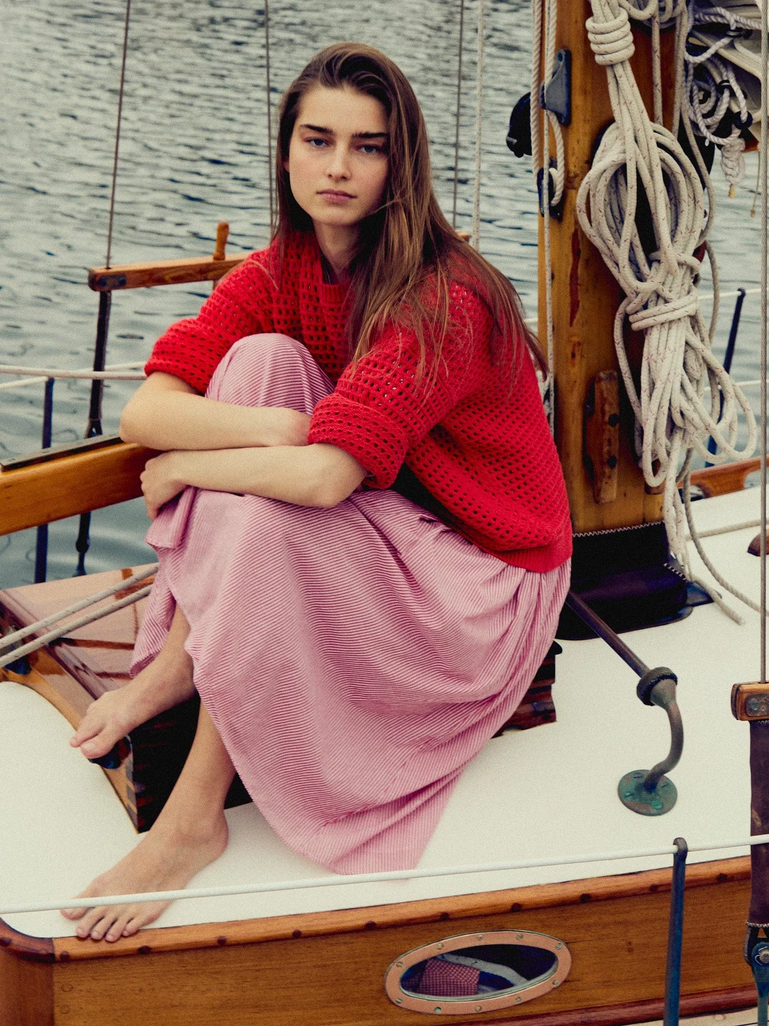 Kitty Pullover in Red Laidback Fit