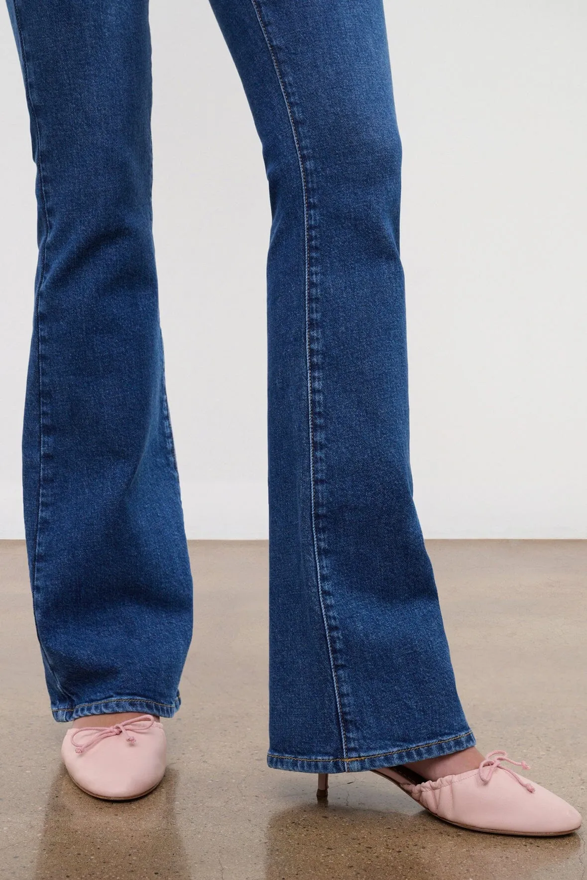 KYLE STRETCH FLARE JEAN | STONE BLUE durable material