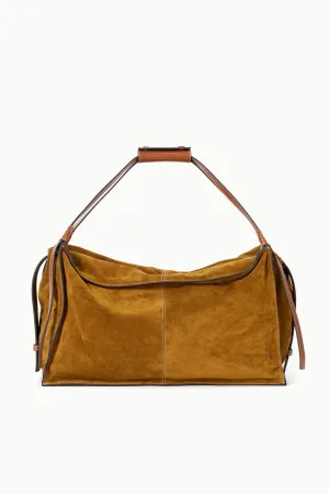 LARGE HAROLD BAG | TAN SUEDE clever pack