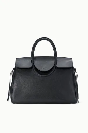 LARGE MAUDE CARRYALL | BLACK secure snap
