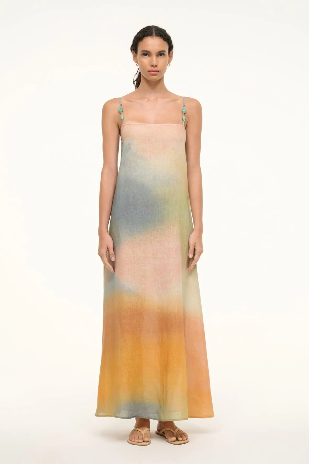 LAURA LINEN DRESS | PASTEL CLOUDS gentle charm