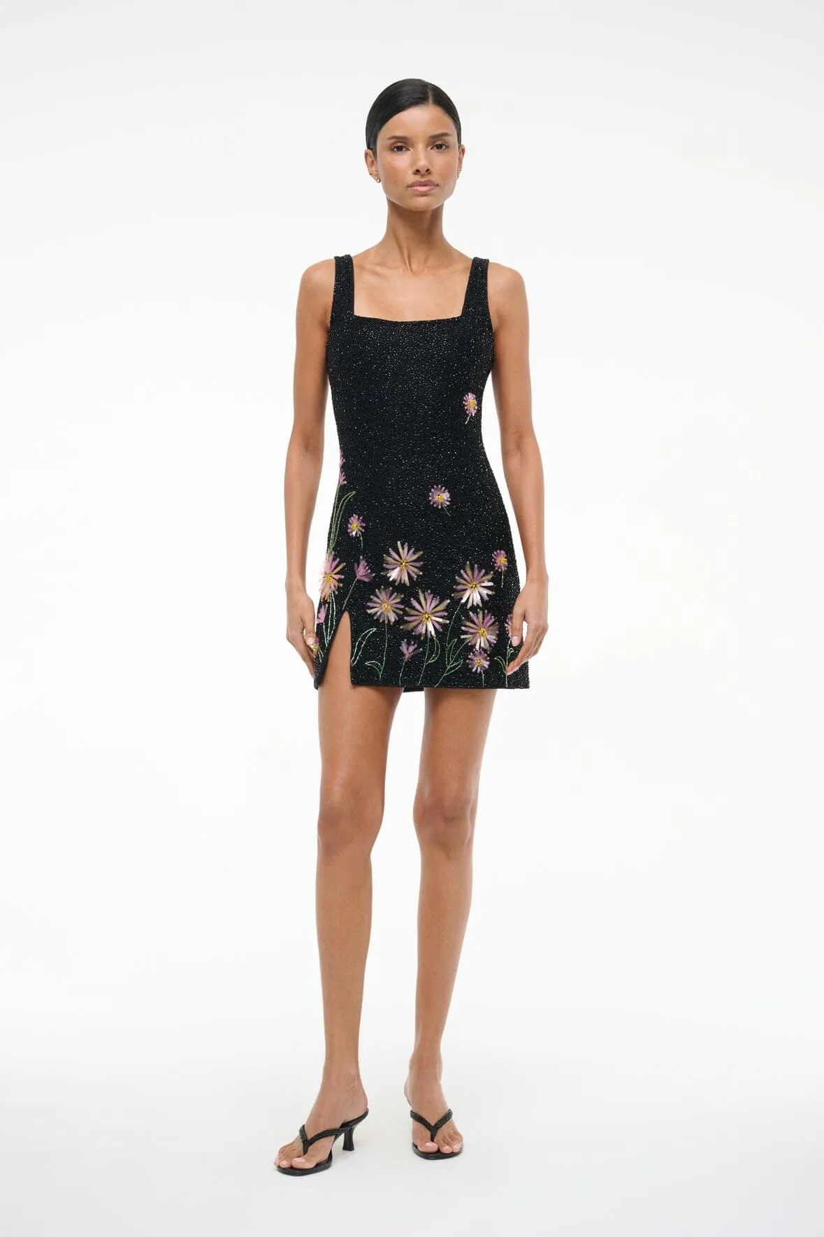 LE SABLE DRESS | DAHLIA DAYDREAM BLACK warm days
