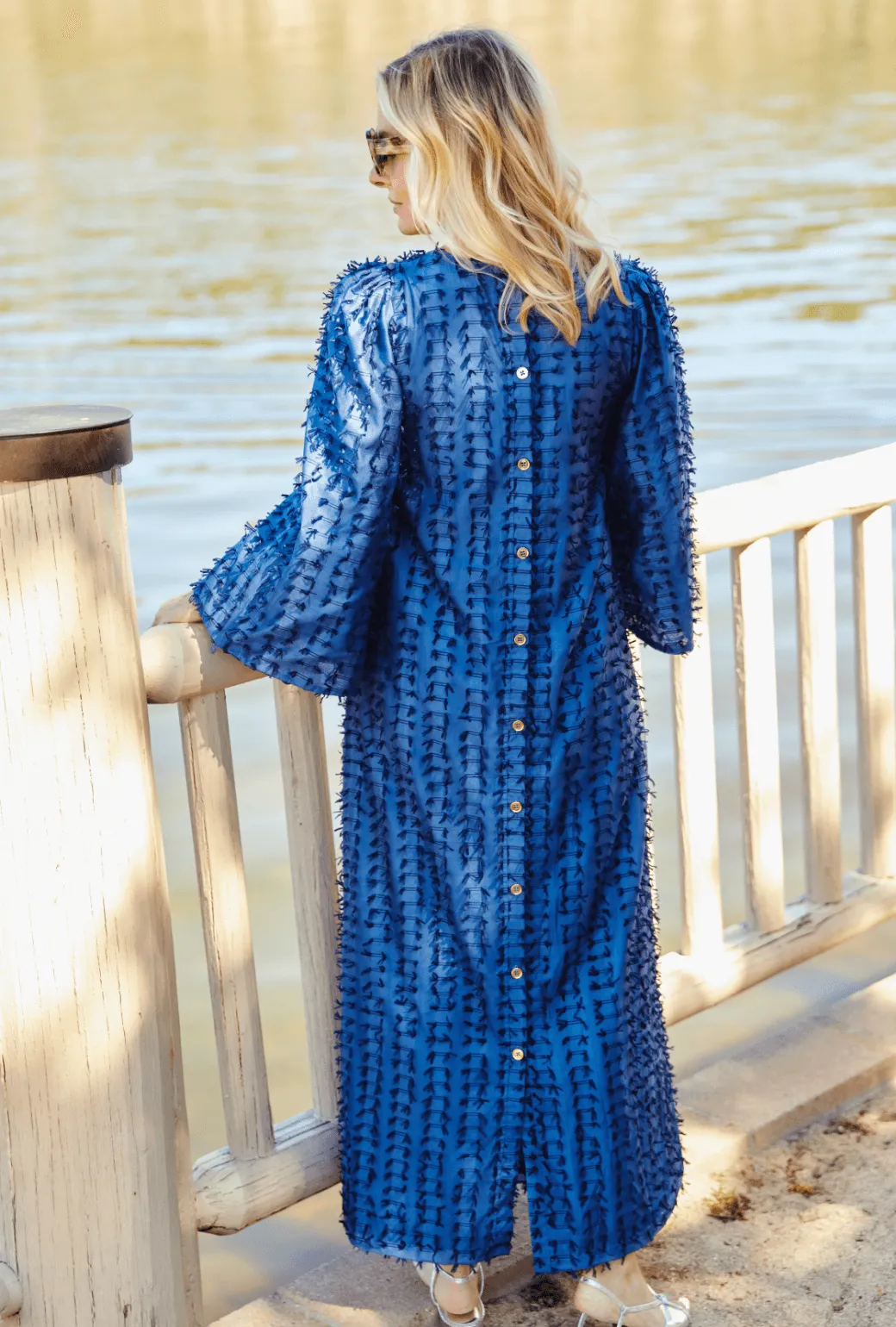 Le V Kaftan  - Navy Bows daily glam
