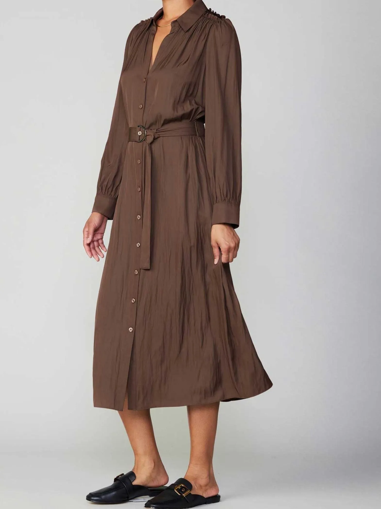 Leah Chocolate Dress mood wear