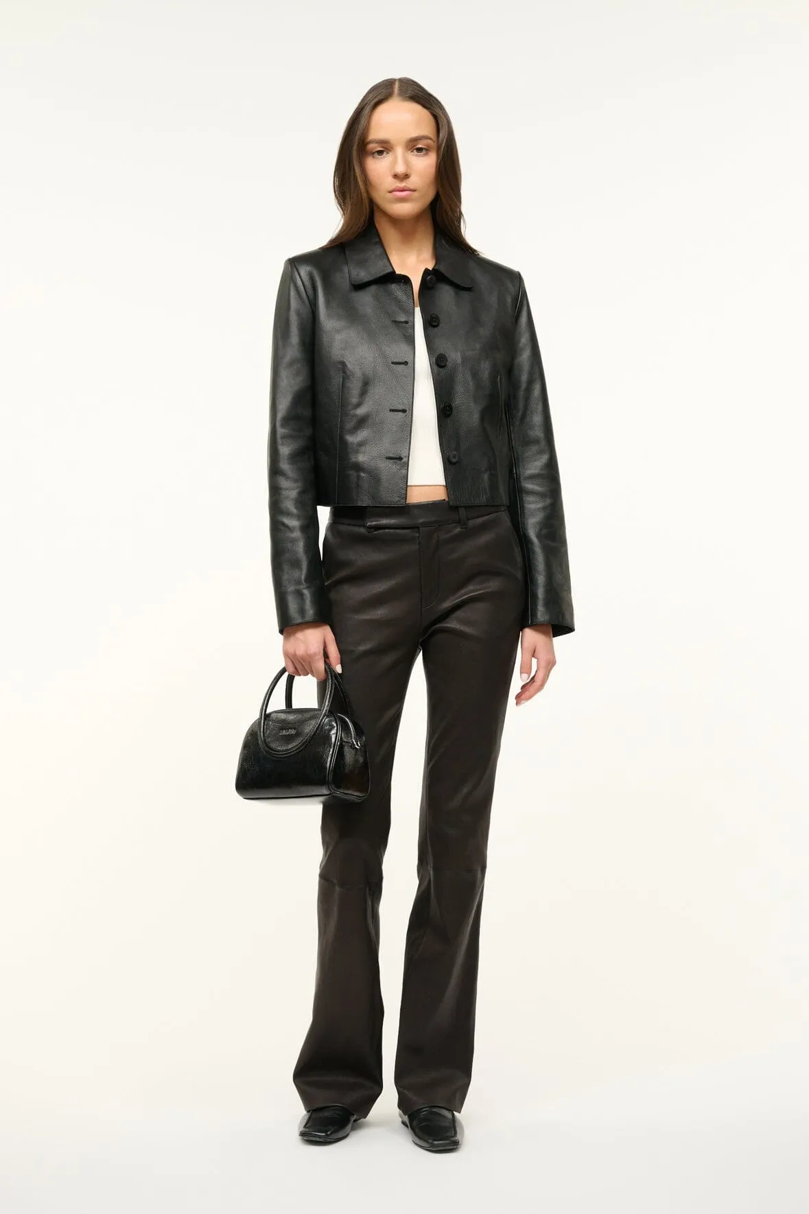 LEATHER MARINO JACKET | BLACK hike soul