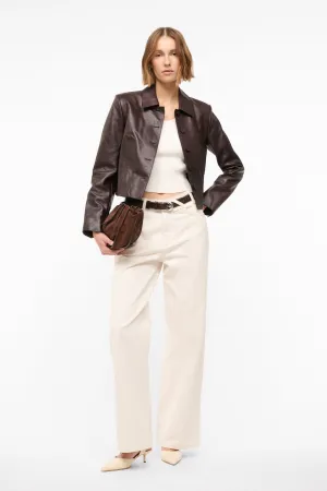 LEATHER MARINO JACKET | TIRAMISU deep sleep
