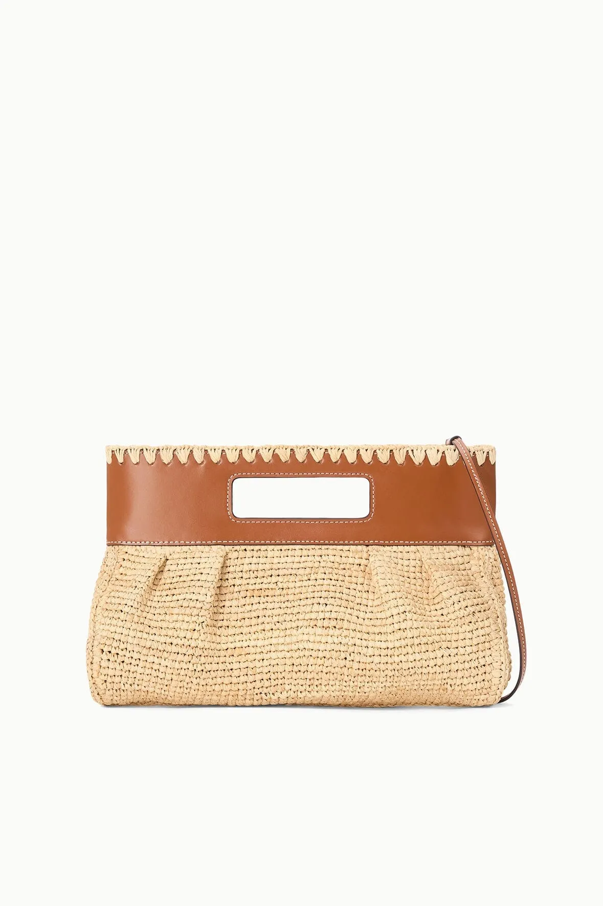 LENA CLUTCH | NATURAL TAN power tone
