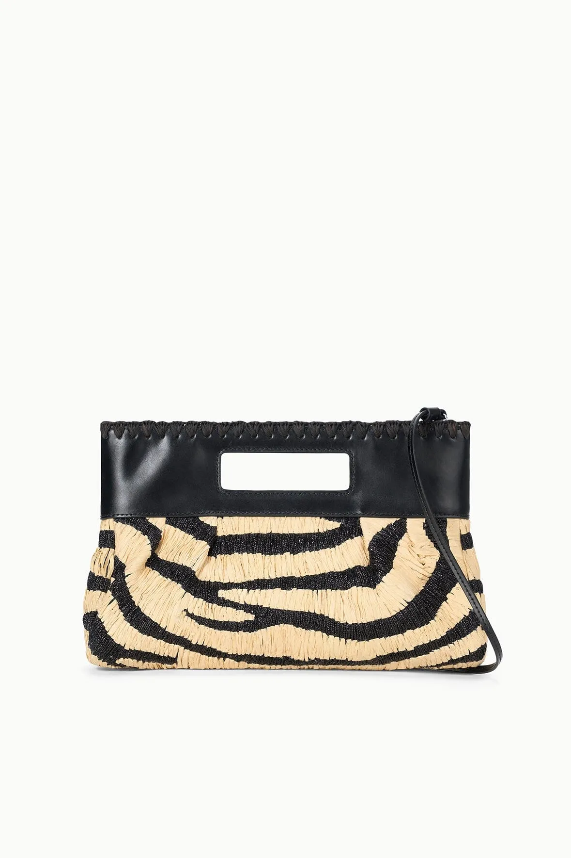 LENA CLUTCH | ZEBRA RAFFIA shop mode