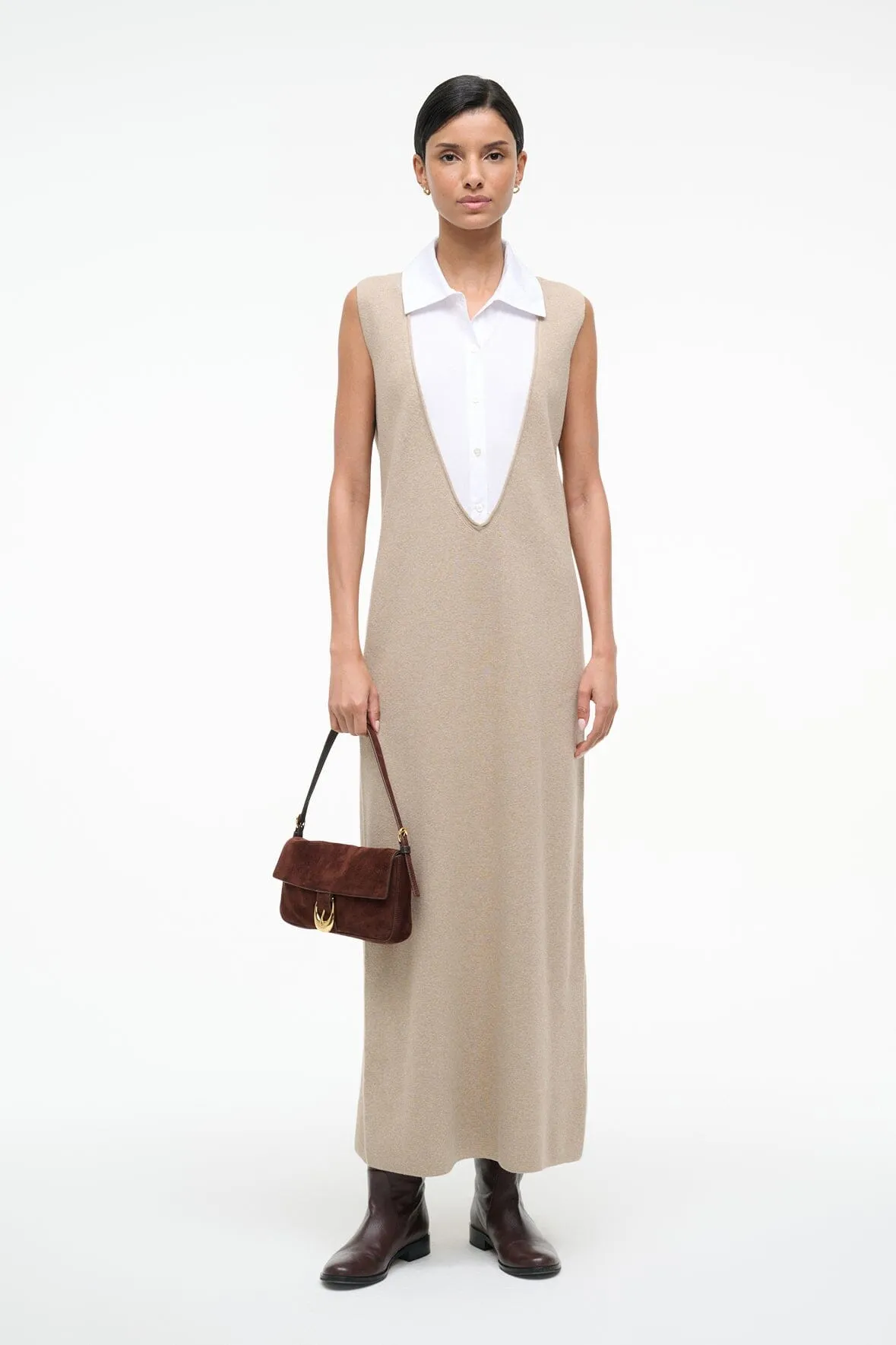 LESLIE DRESS | SAND WHITE modern twist