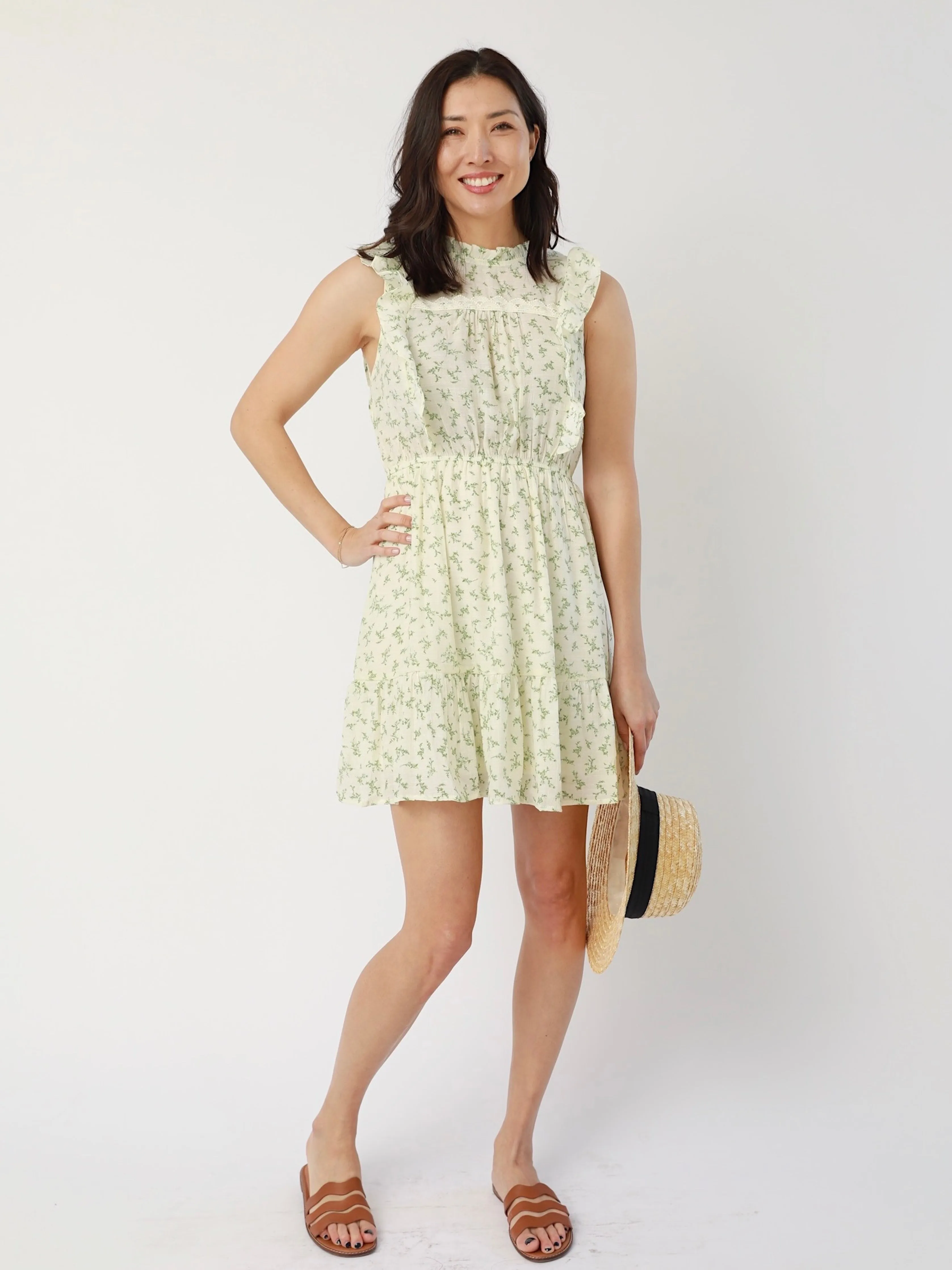 Lex Floral Dress in Ivy fresh wear