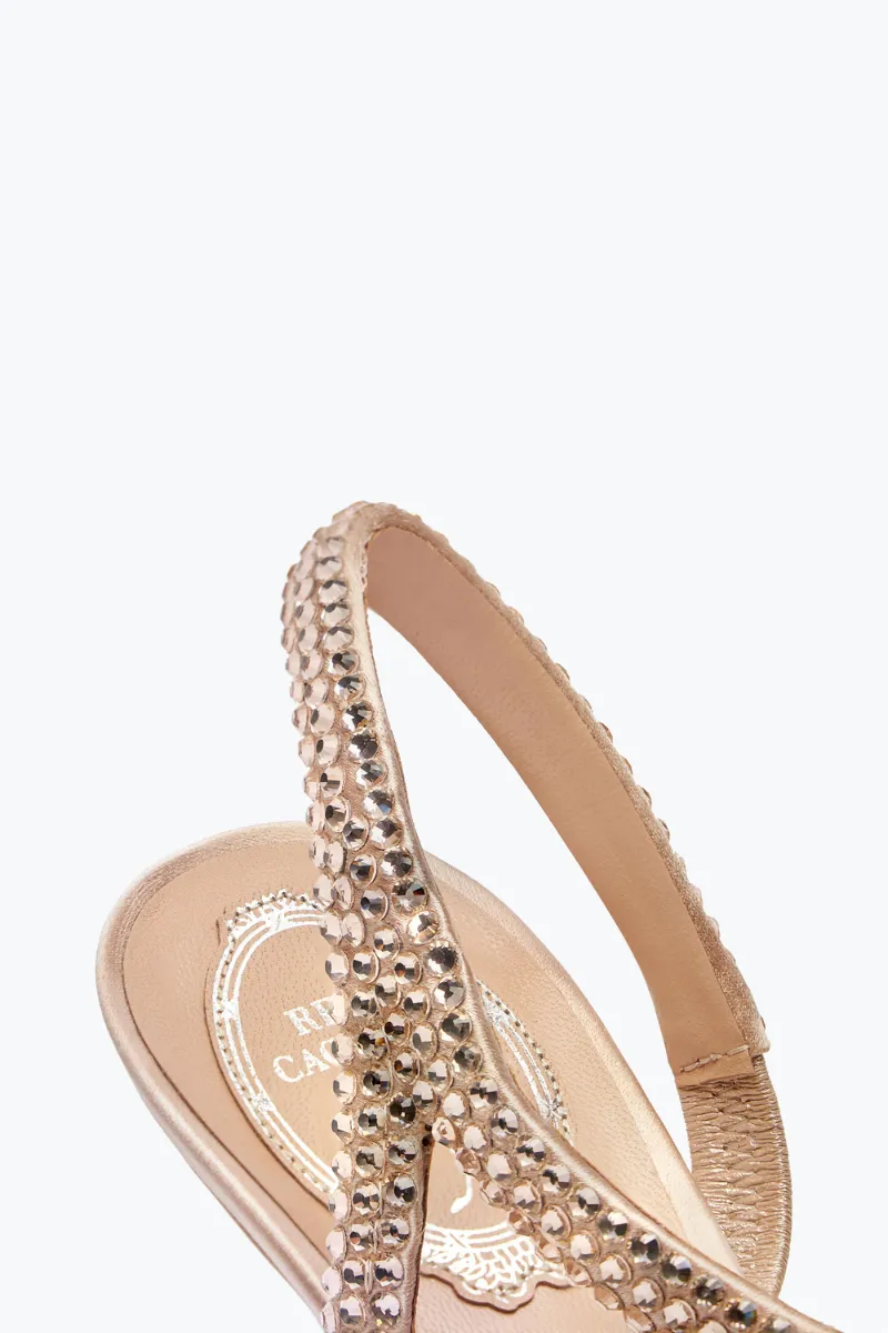 Lisa Crystal Slingback open toe