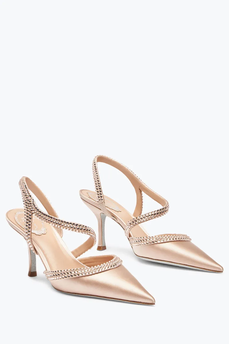 Lisa Crystal Slingback buckle strap