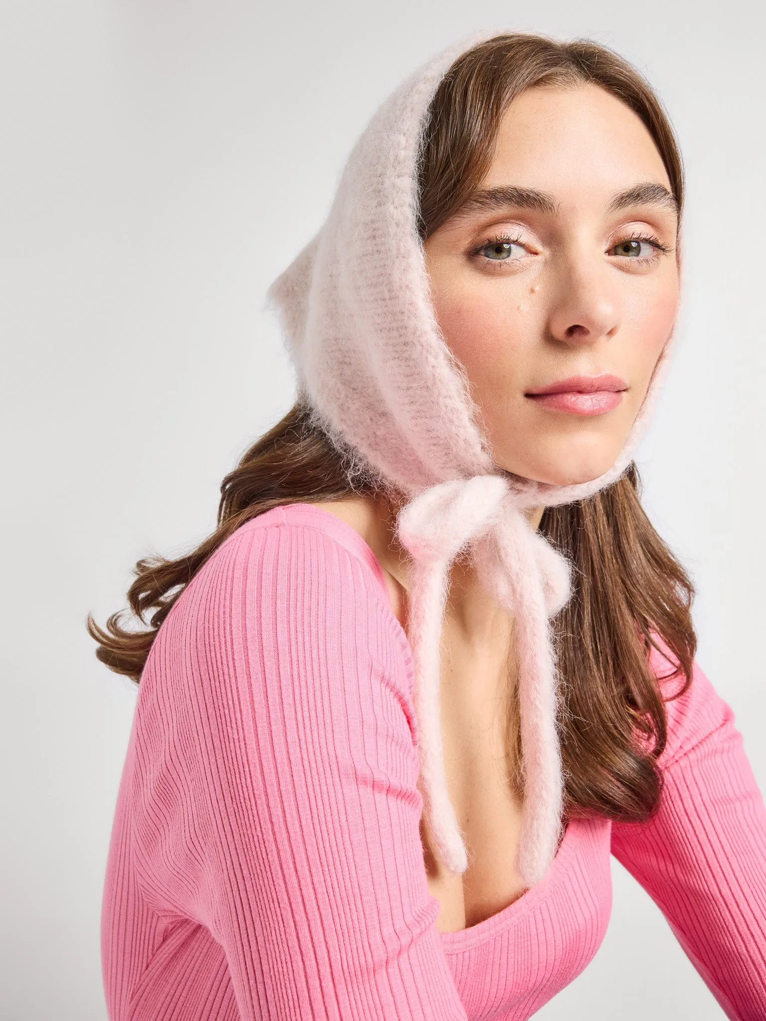Lottie Head Scarf in Rosewater dry sense