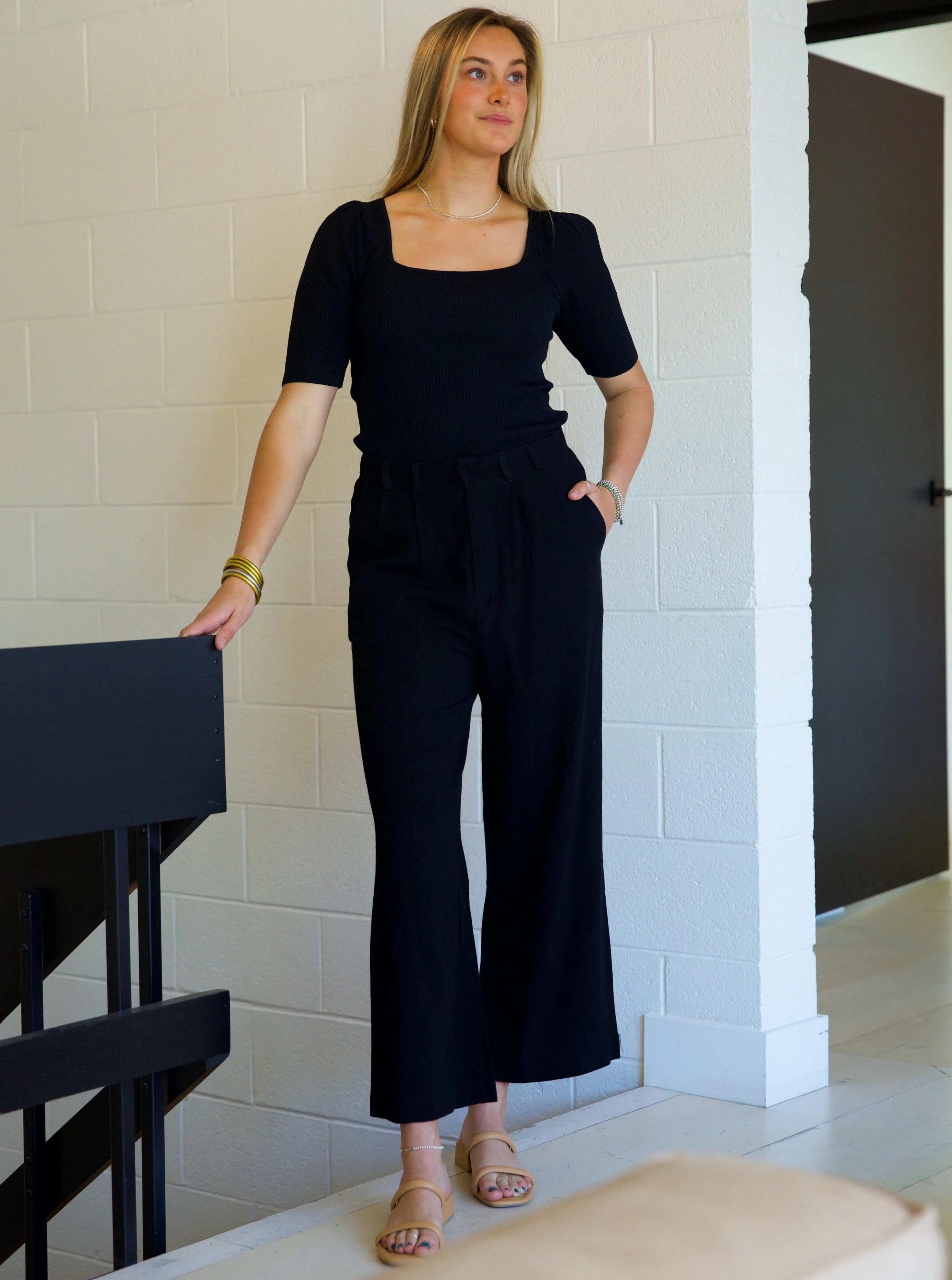 Louisa Linen Trouser fashion elements