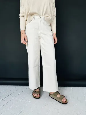 Lucca Ivory Cropped Jeans casual versatile
