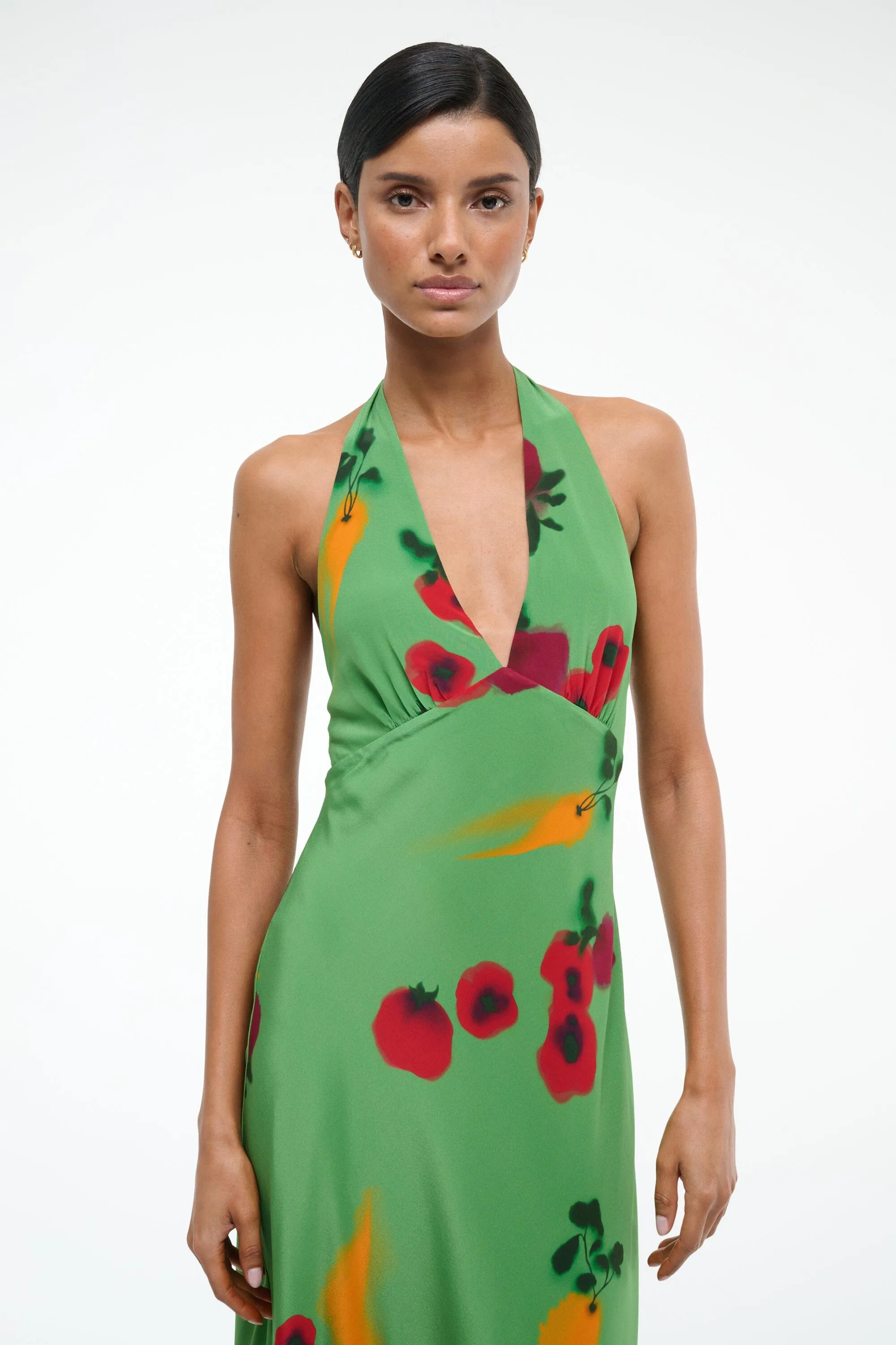 LUCCA SILK DRESS | FARMERS MARKET LEAF weekend mode