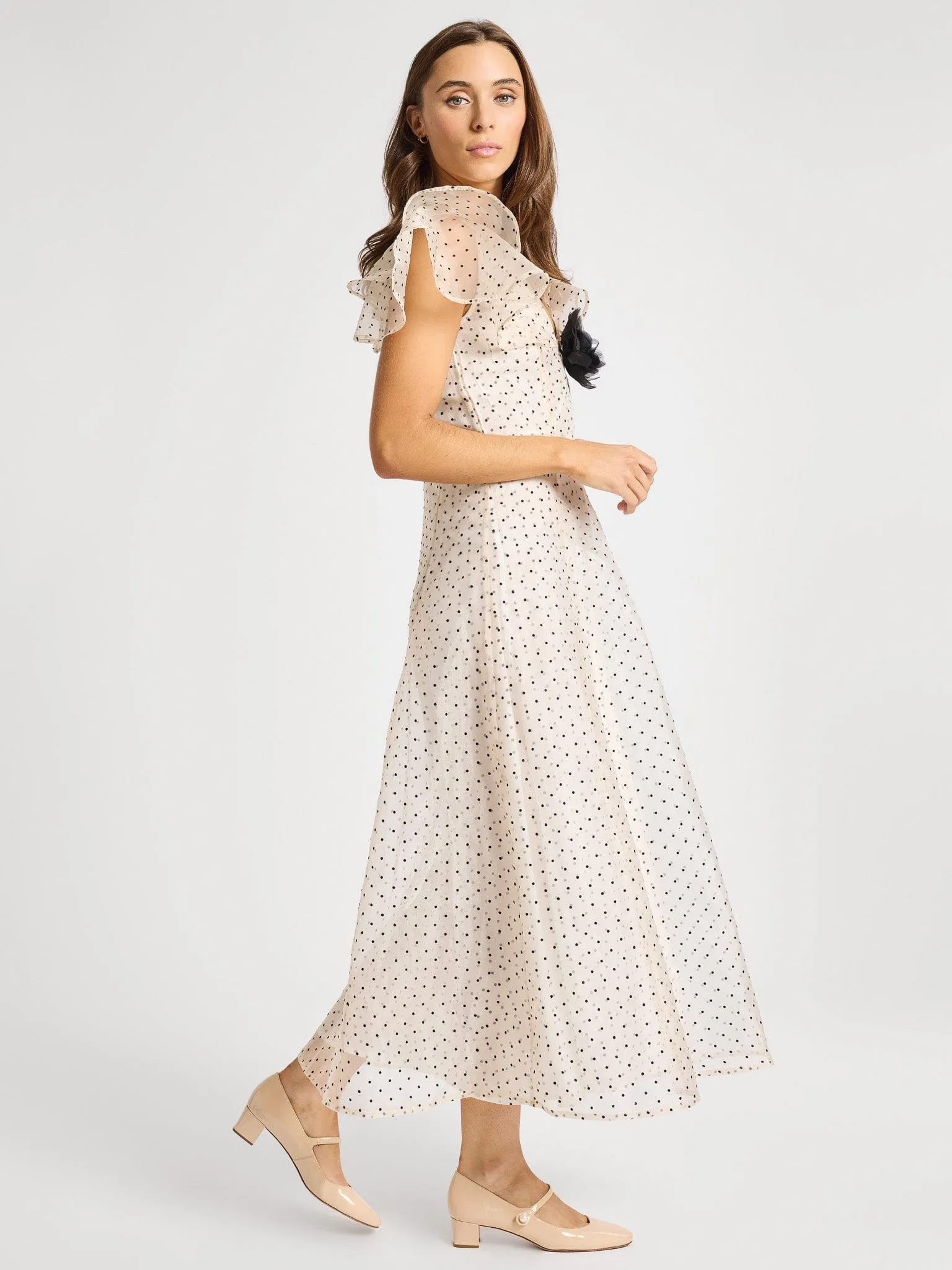 Lucie Dress in Organza Dot fresh comfort