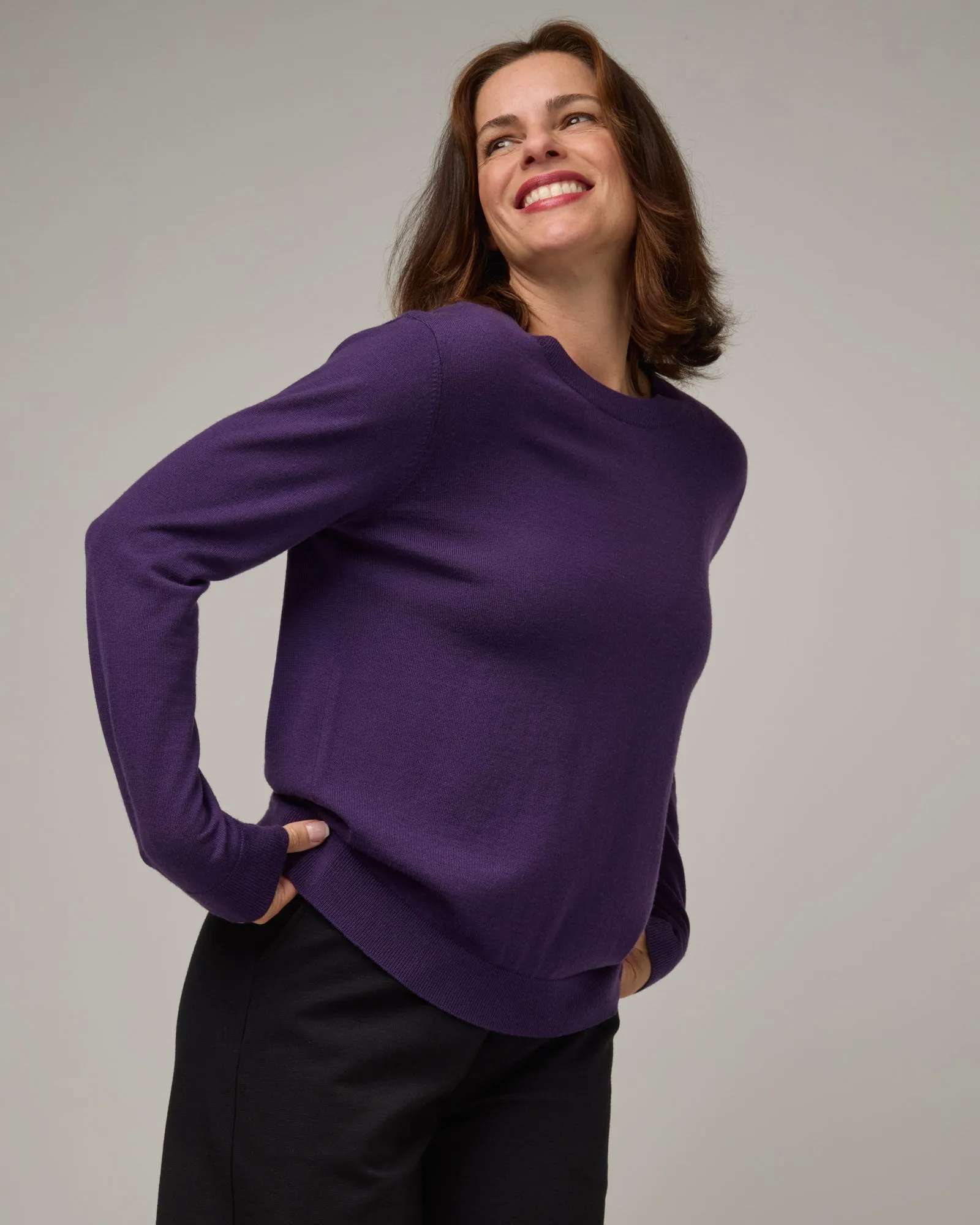 Maeve Crew Neck Sweater Frost Ready