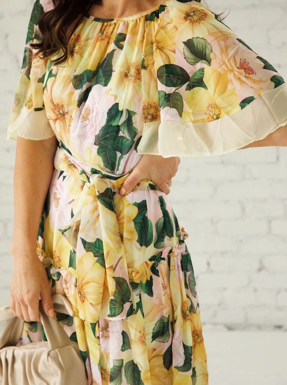Magnolia Blooms Dress fresh glow