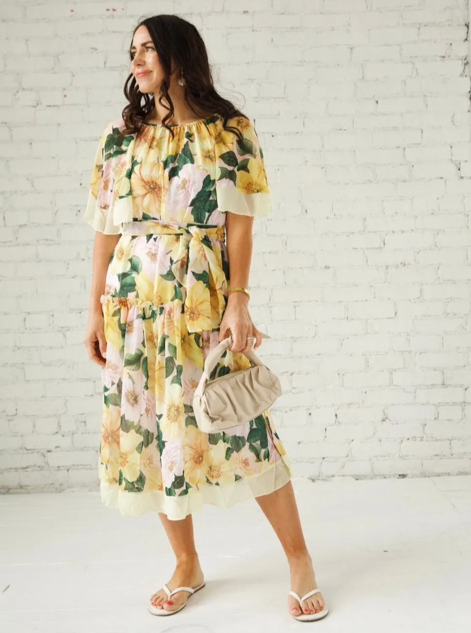 Magnolia Blooms Dress modern beauty