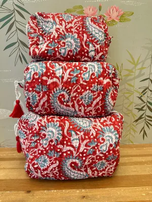 Maison de Frdric Cosmetic Bag- Red roomy mood