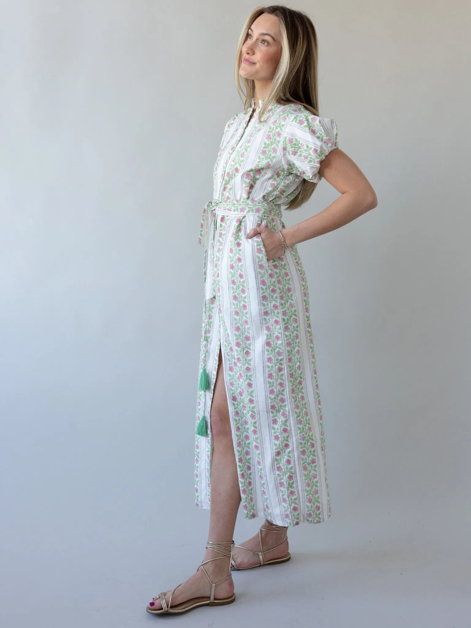 Maison De Frederic Pink Maxi Dress timeless piece