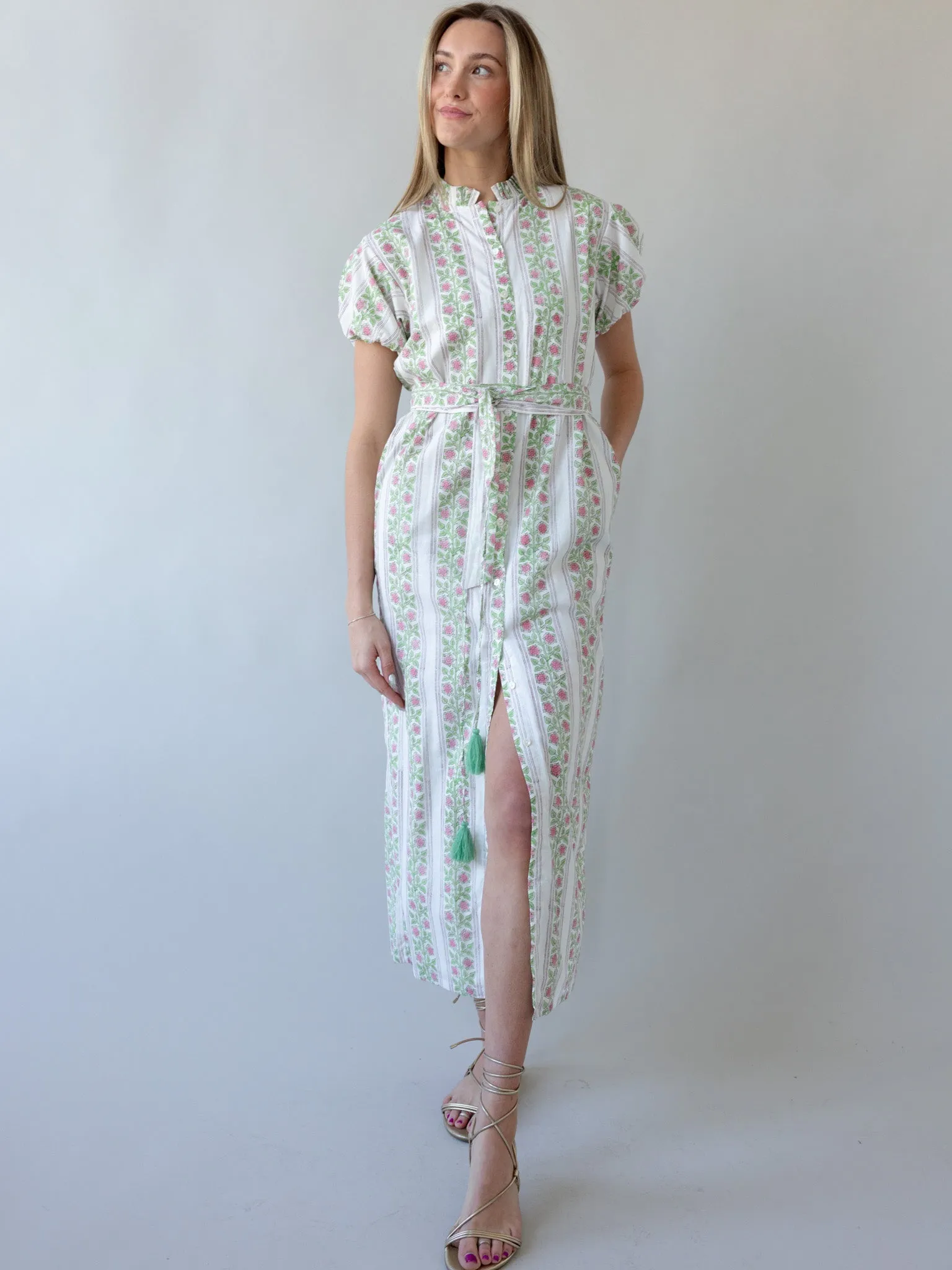 Maison De Frederic Pink Maxi Dress cozy edit