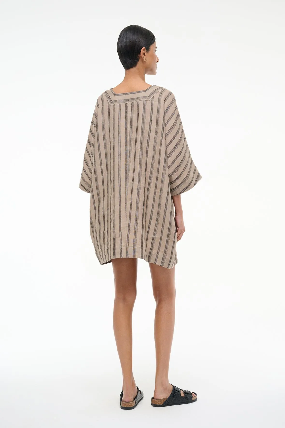 MANUELA LINEN DRESS | SAHARA STRIPE casual chic