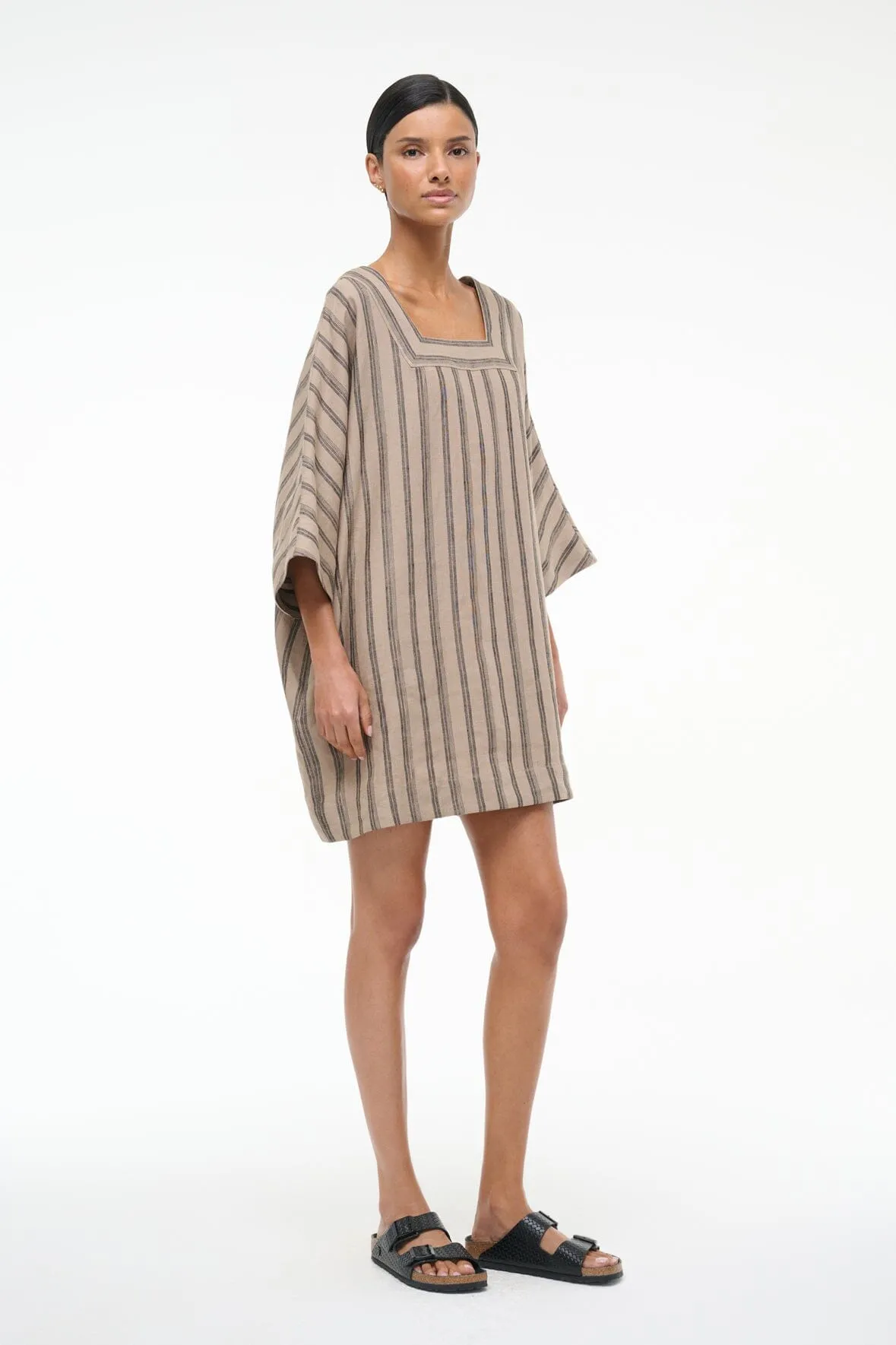 MANUELA LINEN DRESS | SAHARA STRIPE classic mood