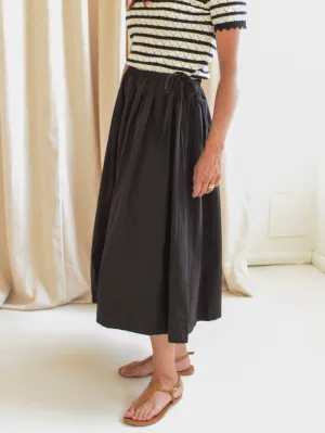 Marielle Poplin Midi Skirt charm bloom