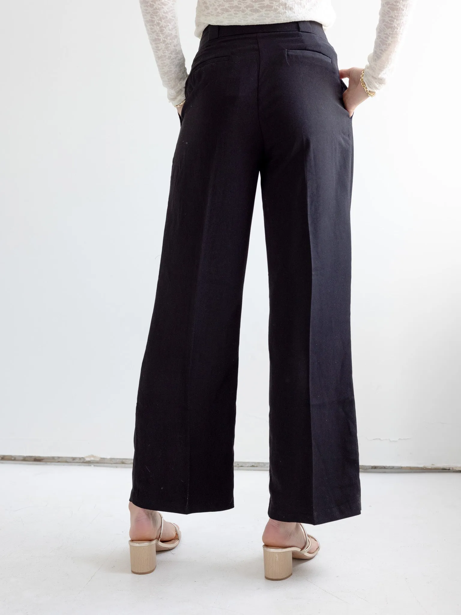 Marin High Rise Trouser -Black trendy elements
