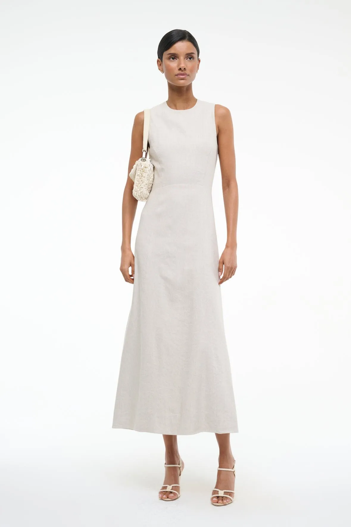 MARTINE LINEN DRESS | NATURAL weekend glam