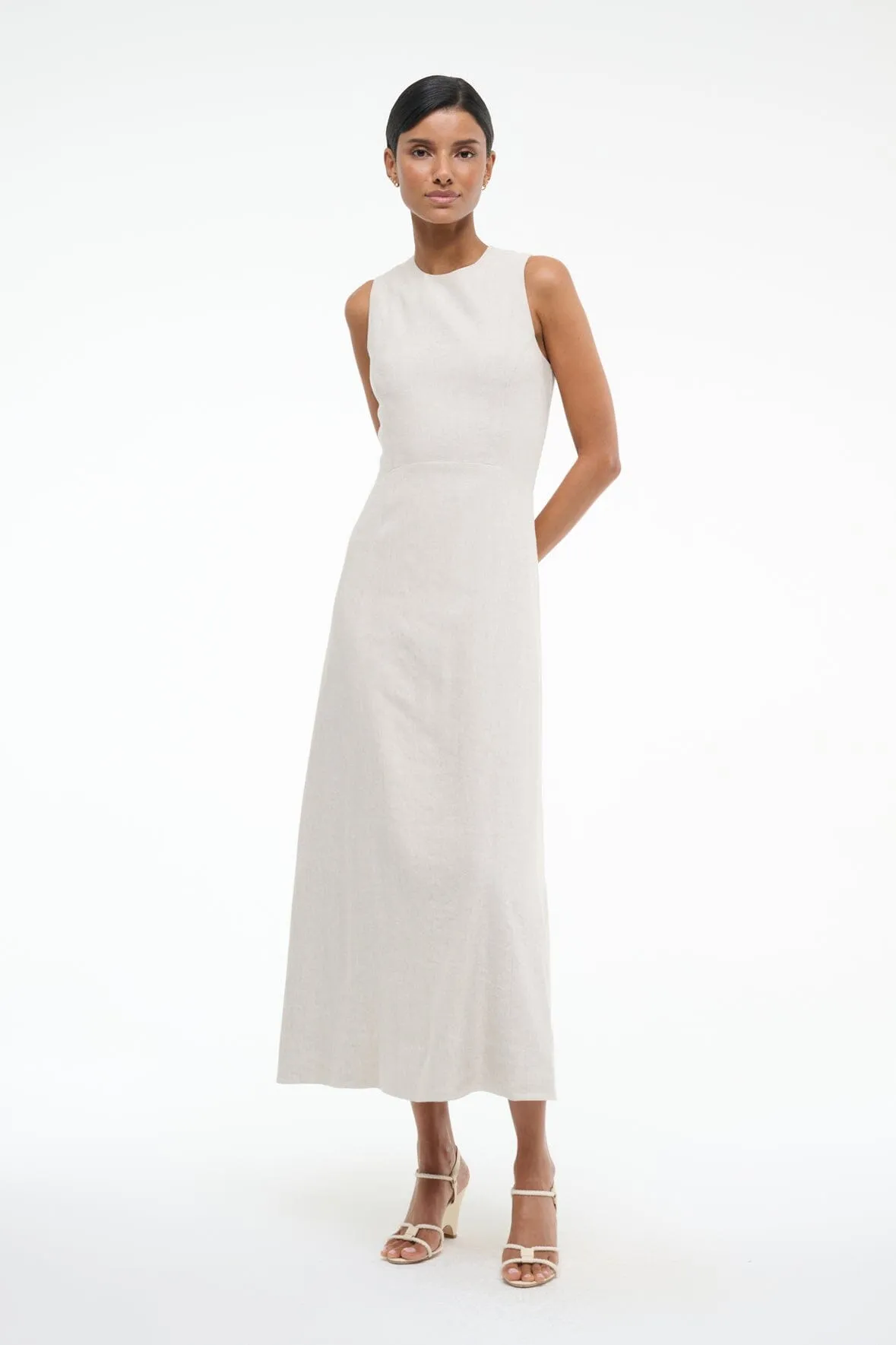 MARTINE LINEN DRESS | NATURAL summer outfit